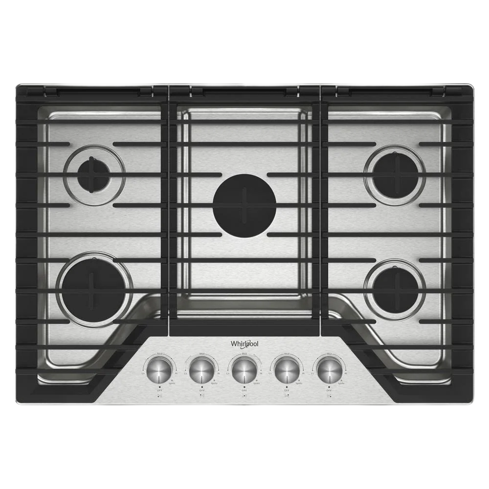 Premium 30-inch Gas Cooktop with 5 Burners and EZ-2-Lift™ Hinged Cast-Iron Grates Contemporary