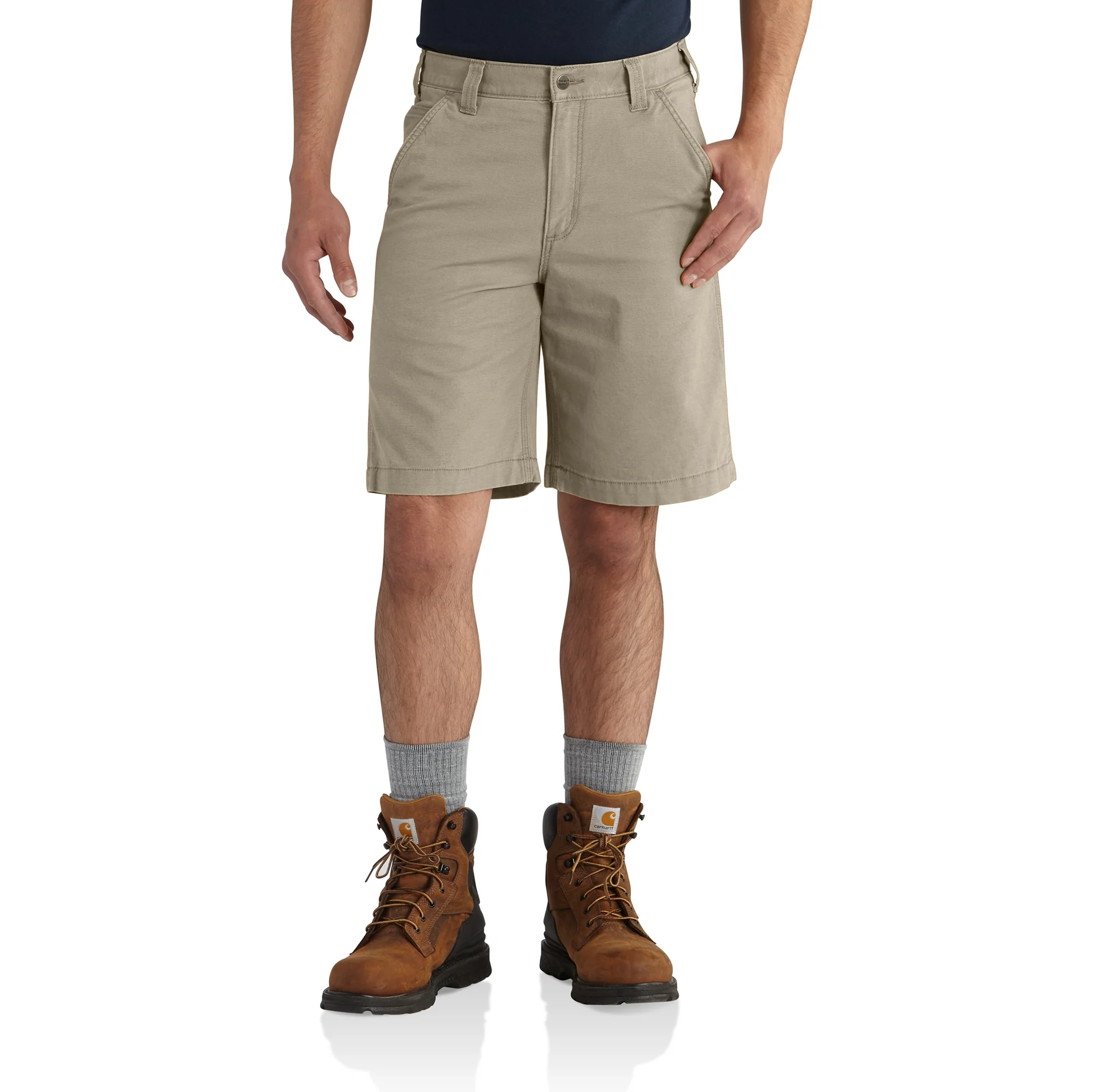 Casual Carhartt Men's Tan Rugged Flex Canvas Work Shorts 40 Crafted