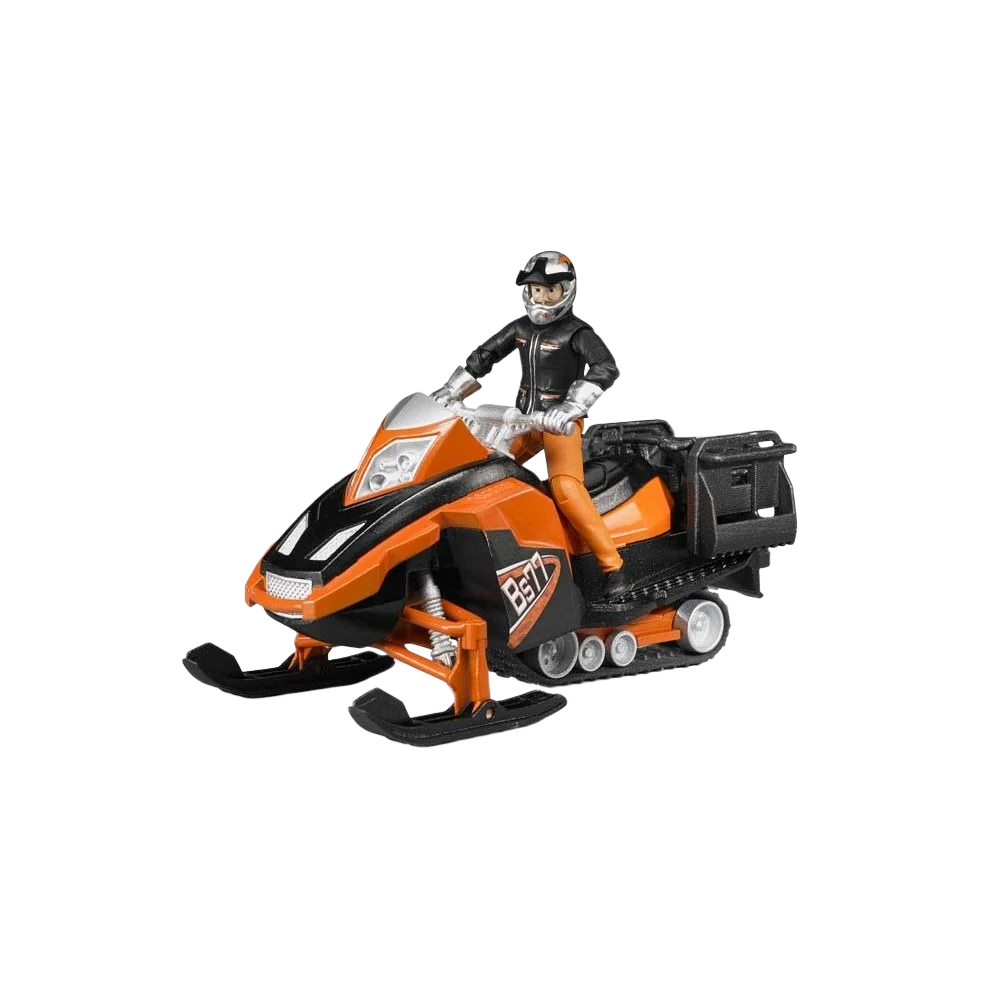 Specialty Bruder 1 16 Scale Snowmobile with Driver Accessories Modern