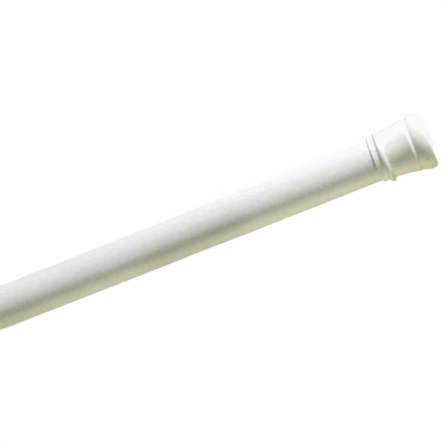 Smart Zenith Straight Adjustable Tension Shower Rod in White 34.5-60 in. Official