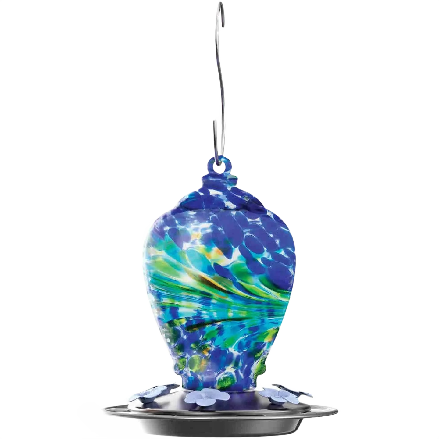 Classic Nature's Way Artisan Gravity Glass Hummingbird Feeder Exceptional