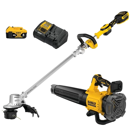 Elegant DEWALT 20V MAX XR® Cordless Folding String Trimmer and Handheld Blower Combo Kit High-Quality