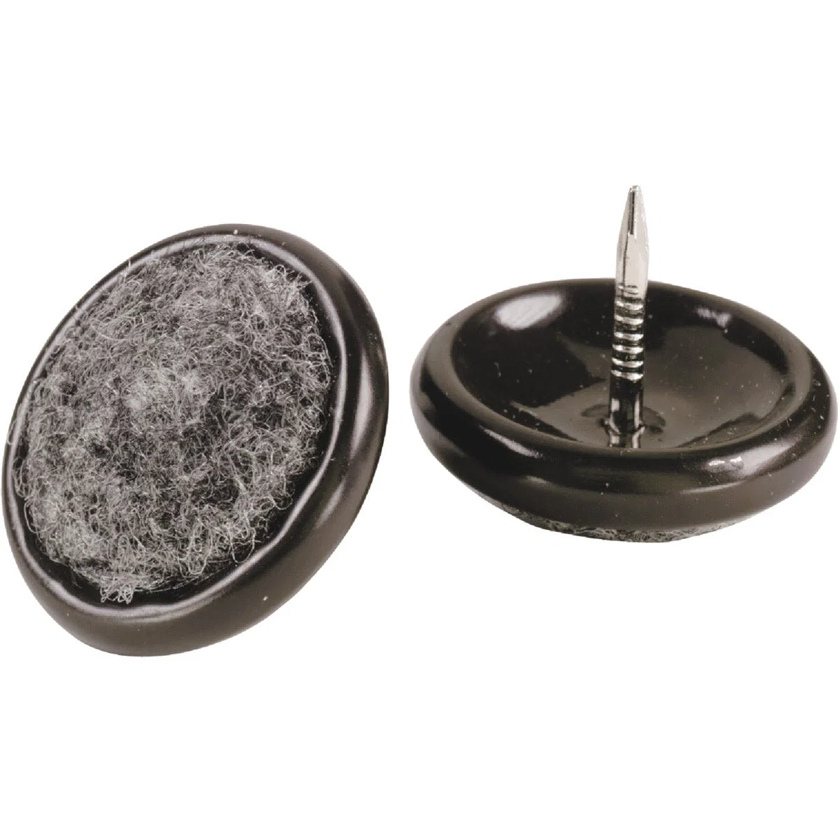 User-Friendly Do it 1 In. Round Nail-On Carpet Base Glide 4-Pack Refined