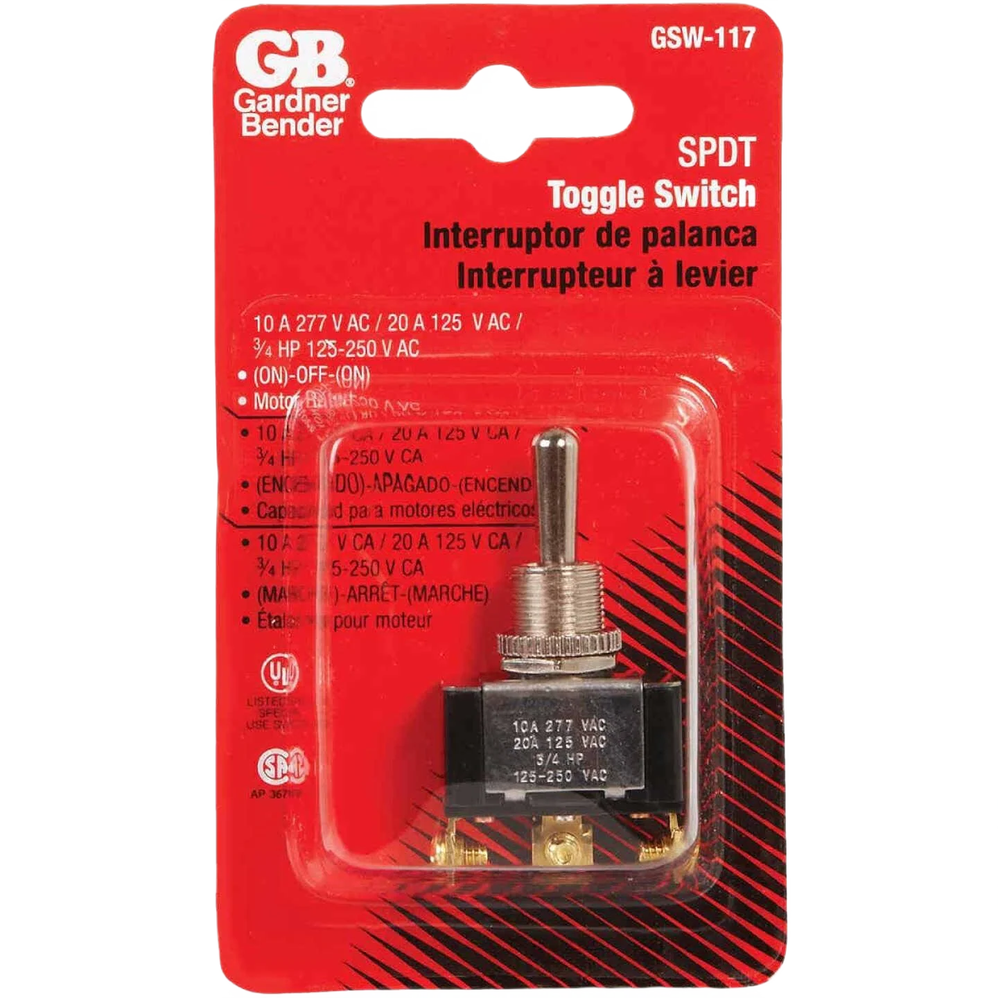 Consistent Gardner Bender SPDT Toggle Switch Authentic