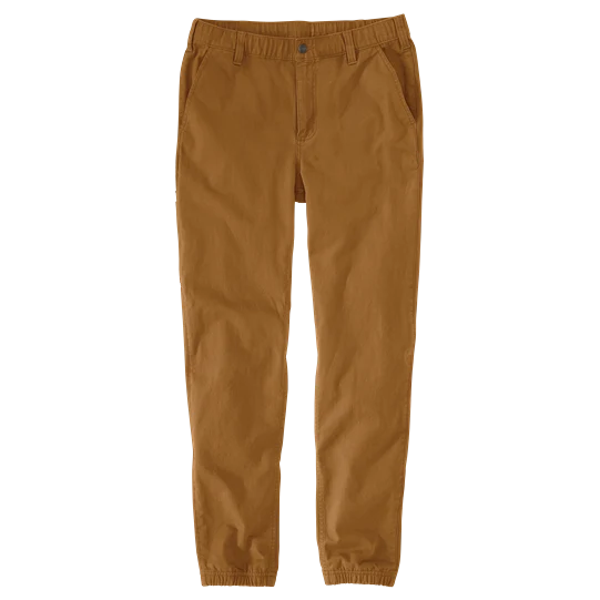 Classic Carhartt Men's Regular W36 Brown Rugged Flex® Relaxed Fit Canvas Jogger Pant Original