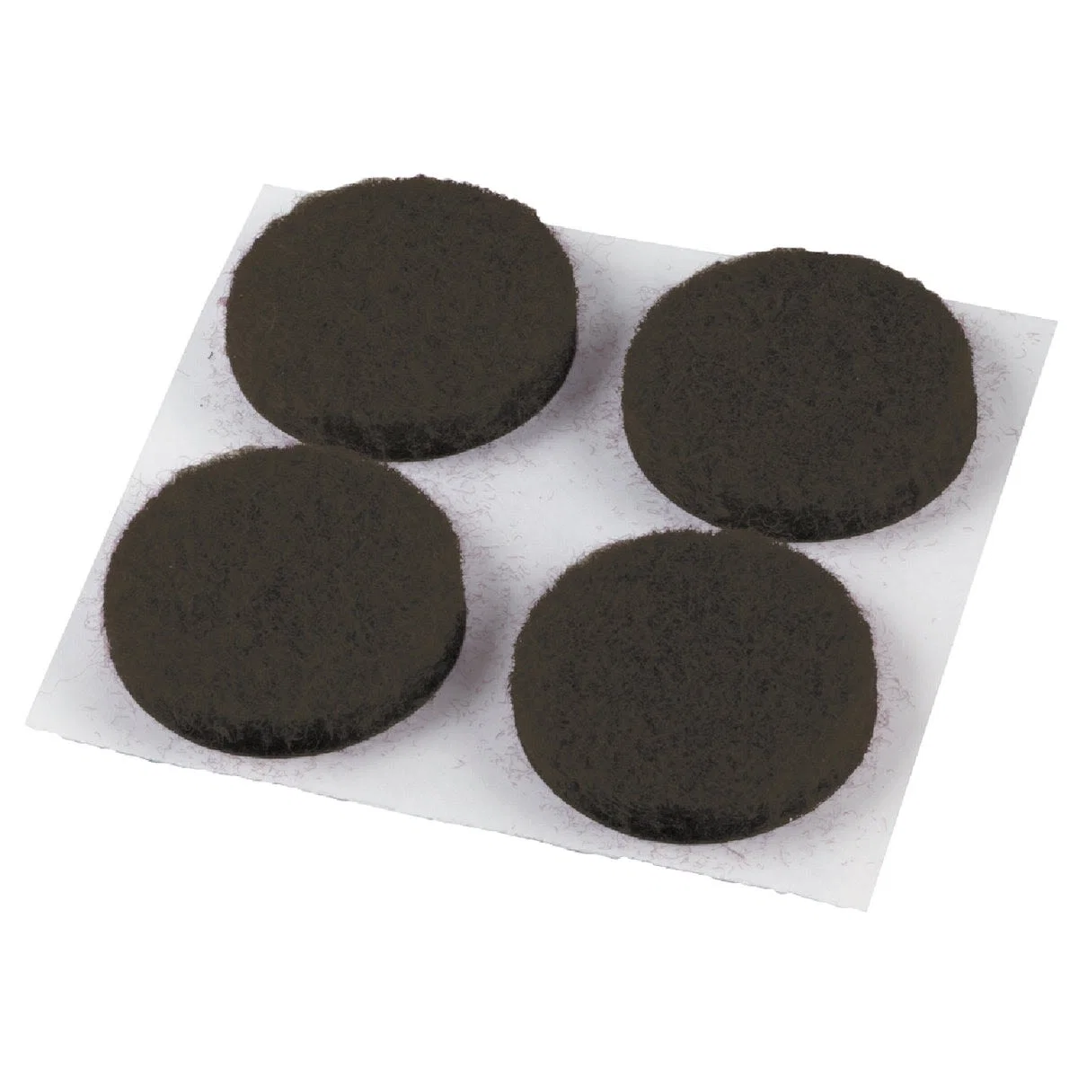 Secure Do it 3 4 in. Brown Round Felt Pad 12-Pack Refined