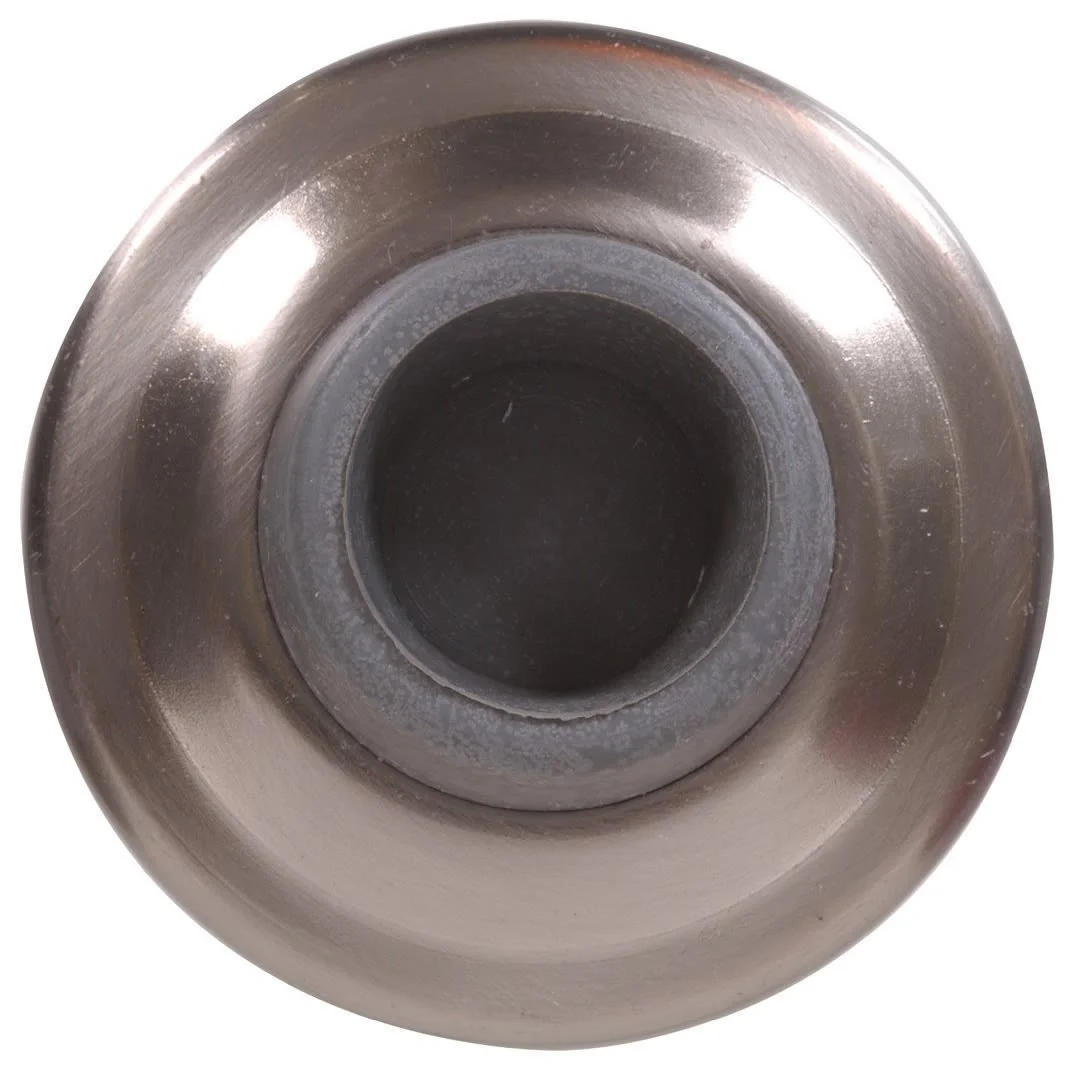 Superior Hillman Satin Nickel Wall Mount Door Stop 2-3 8 in. Safe