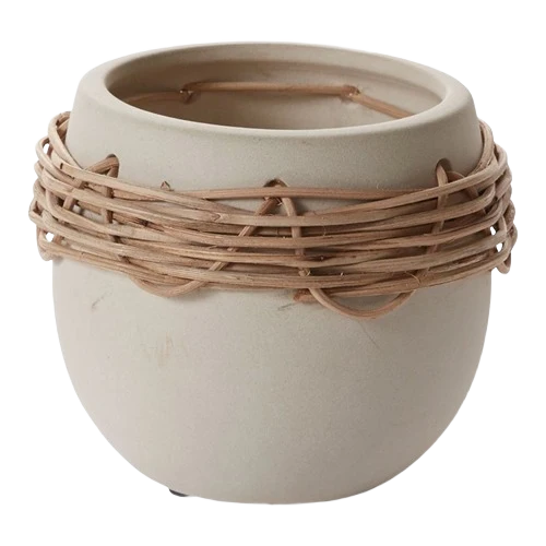 Refined Accent Decor 4.5 Off-White Lissome Pot Artisan