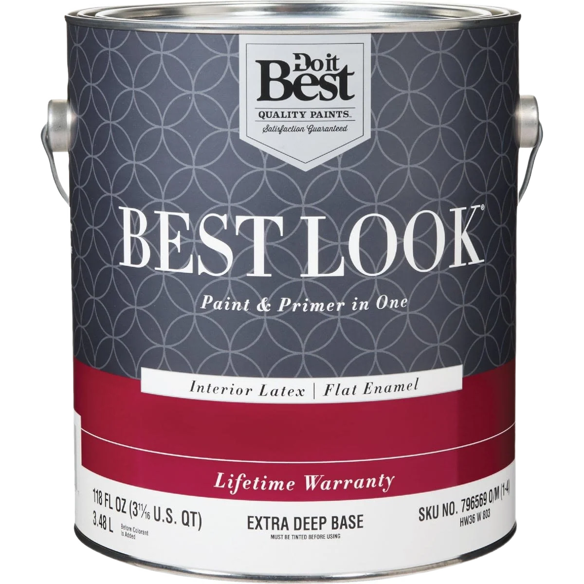 Breathable Look Extra Deep Base Interior Latex Flat Paint Primer In One 1 Gallon Original Design