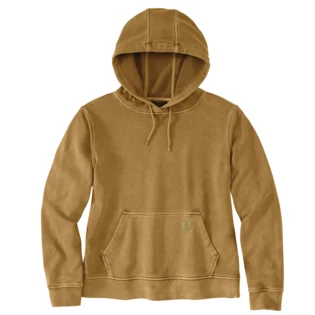 Dependable Carhartt Women's Small Brown French Terry Hooded Sweatshirt High-End