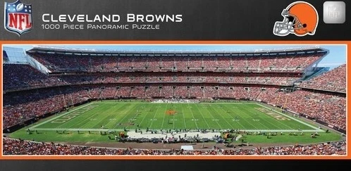 Functional MasterPieces Cleveland Browns Stadium Panoramic Jigsaw Puzzle 1000 Piece Contemporary