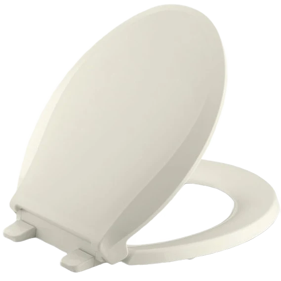Organic Kohler Cachet Quick Release Biscuit Round Front Toilet Seat Flexible