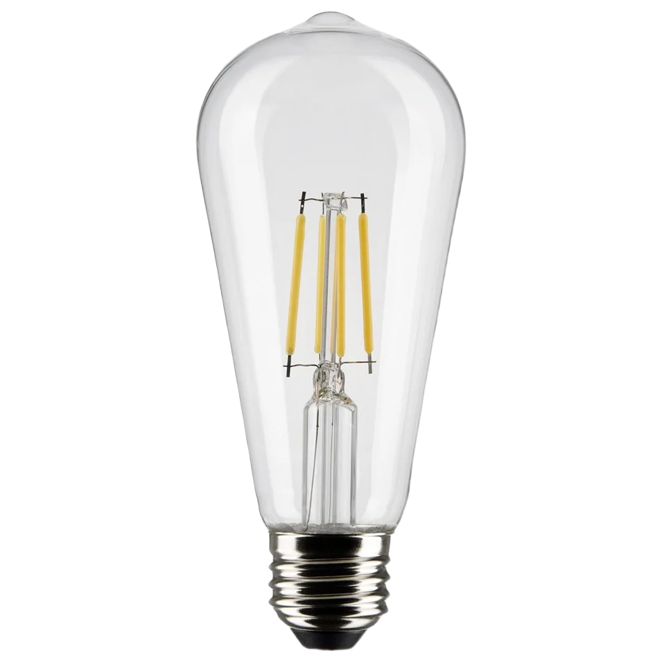 Luxury Satco 5 Watt ST19 LED Clear Medium Base Light Bulb Lightweight