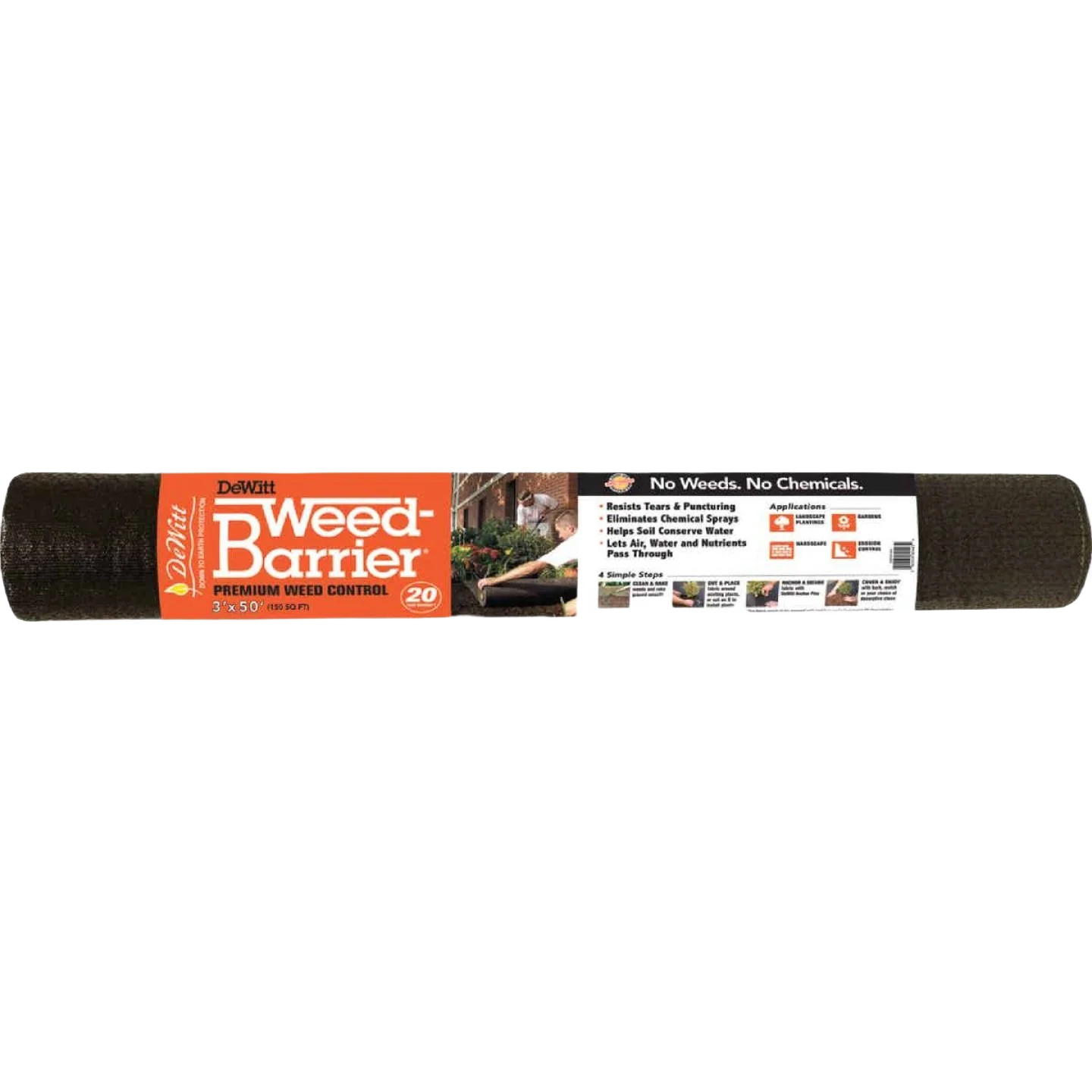Elite DeWitt Premium Weed Control 20 Year Polyester Landscape Fabric 3 x 50 ft. Powerful