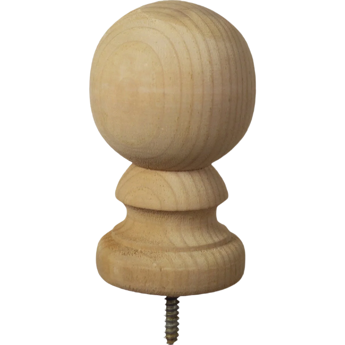 Sustainable ProWood 3-9 16 in. x 5-3 8 in. Treated Wood Ball Post Cap Elegant