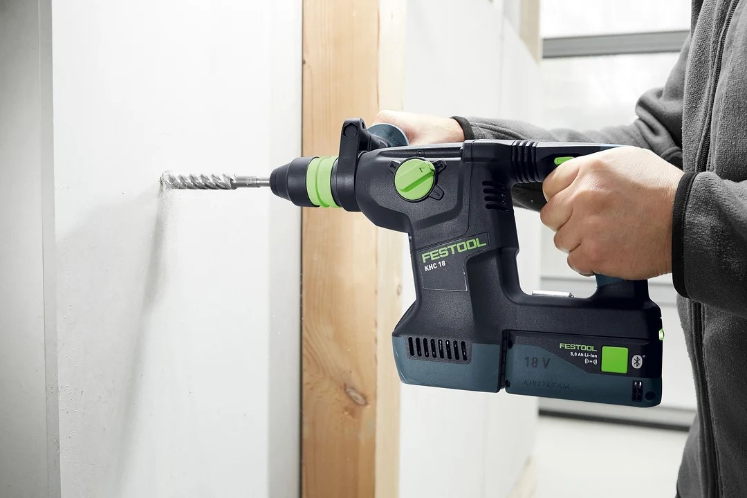 Easy-to-Use Festool 577450 Cordless Rotary Hammer KHC 18 EB-Basic Flexible