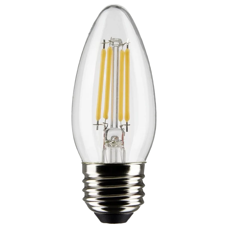 Trendy Satco 5.5 Watt B11 LED Clear Cool White Medium Base Light Bulb Selected