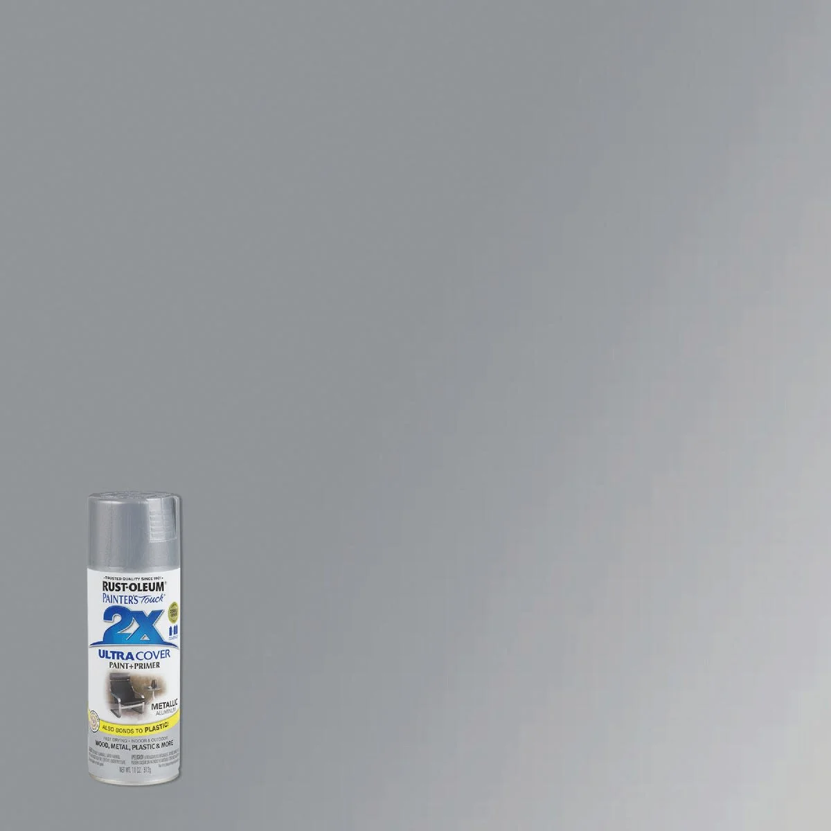 Original Rust-Oleum Painters' Touch 2X Aluminum Metallic Spray Paint Primer 12 oz. Relaxed