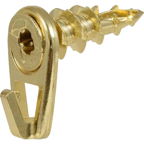Prestigious Hillman 8 Small Brass Wall Driller Picture Hook Excellent