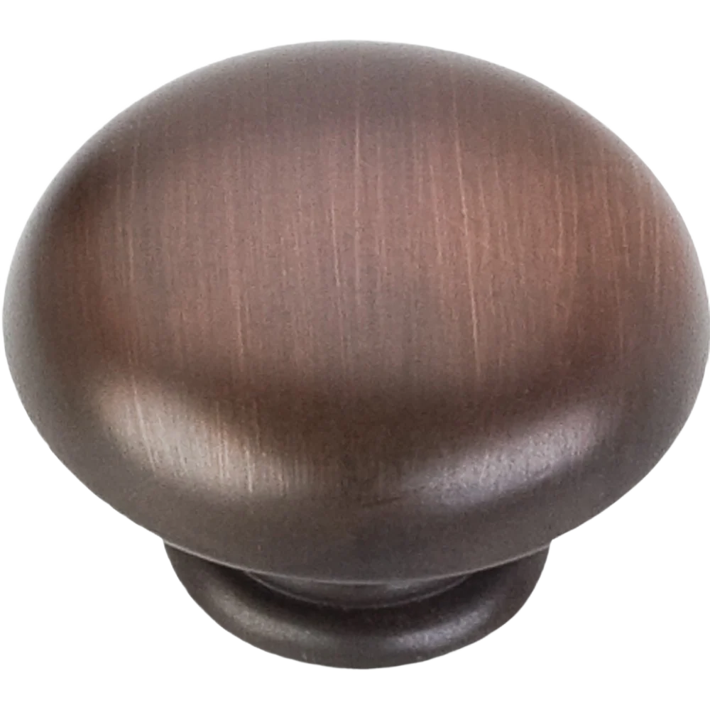Comfortable Hardware Resources 1-3 16 In. Plain Gatsby Knob Brushed Oil Rubbed Bronze Fine
