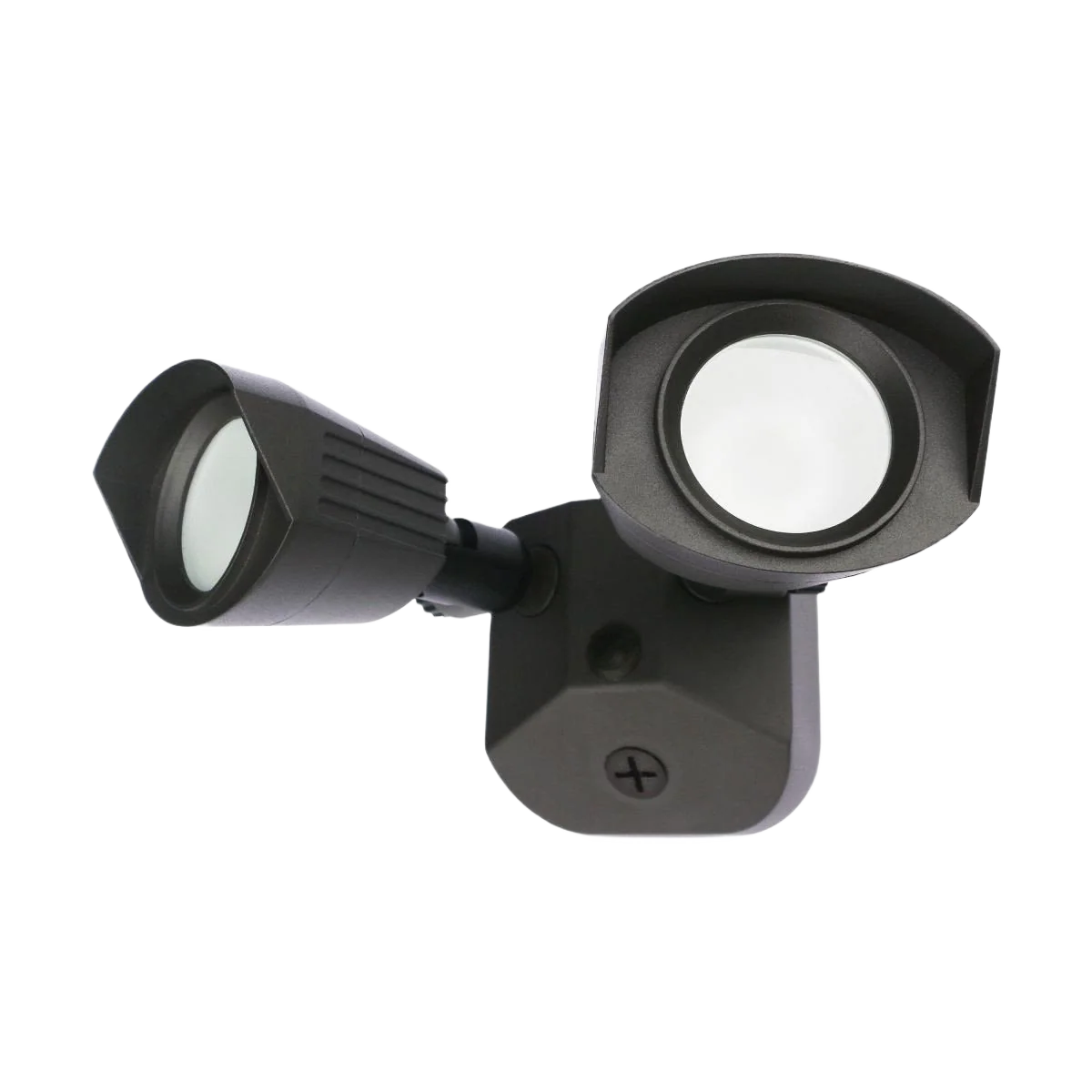 Modern Satco LED Dual Head Bronze Outdoor Security Light Innovative