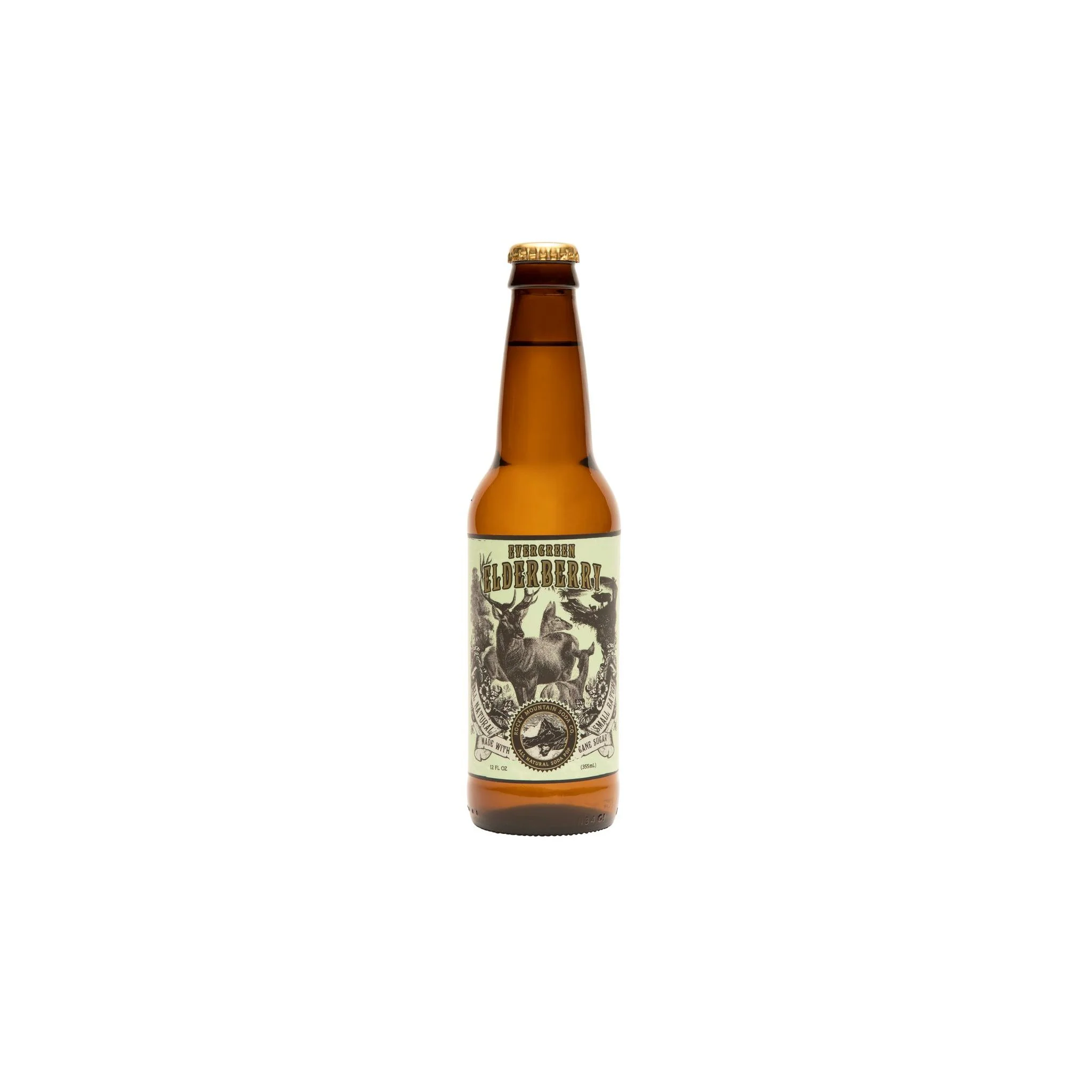 High-Quality Rocky Mountain Elderberry Soda 12 oz. Classic