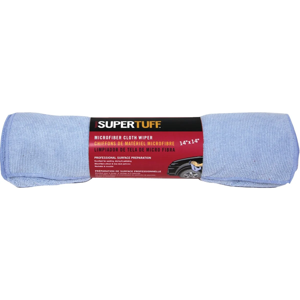 Traditional Trimaco SuperTuff 14 In. Microfiber Cleaning Cloth 8-Pack Solid