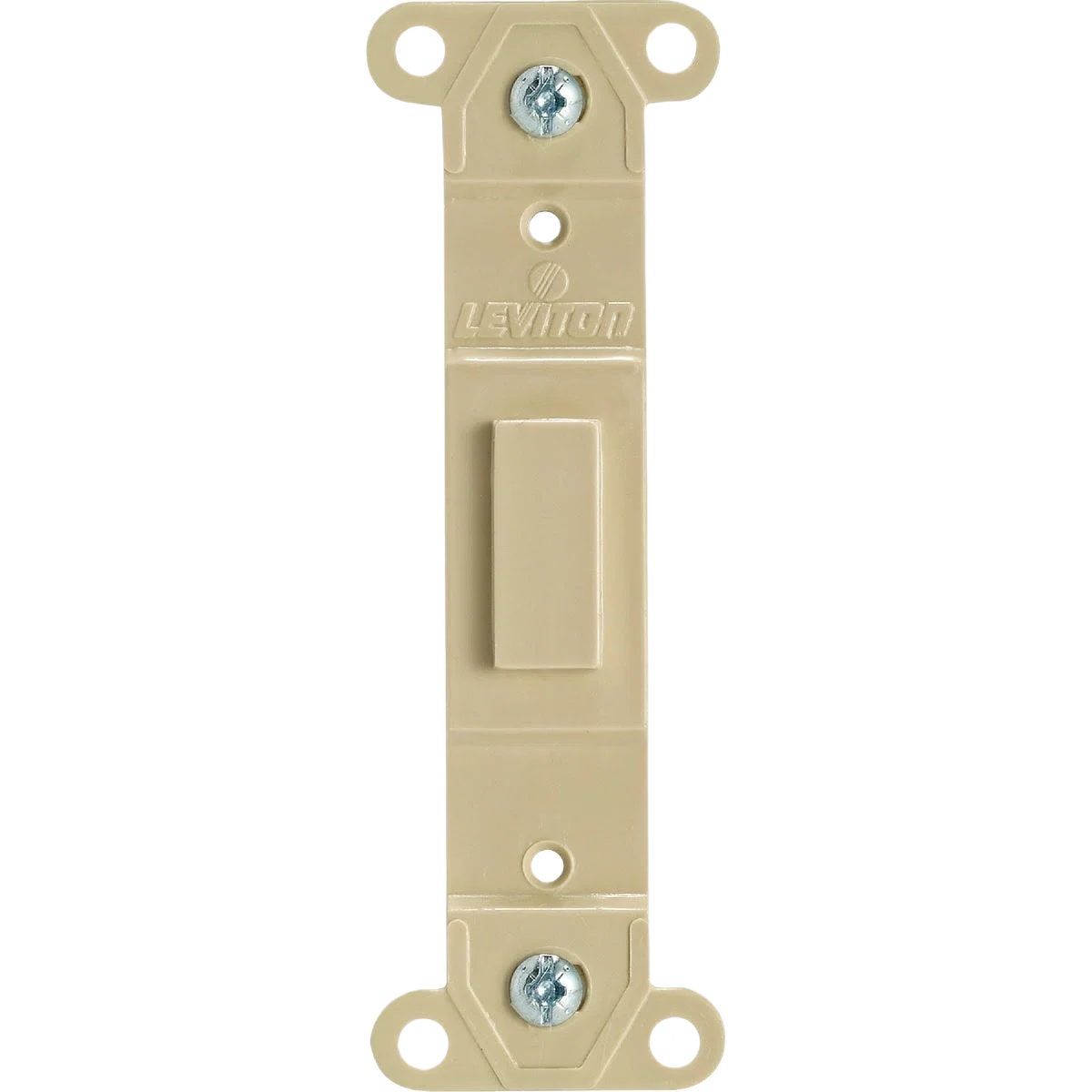 Convenient Leviton Ivory Blank Toggle Wall Plate Insert High-End