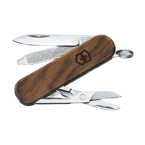 Easy-to-Use Victorinox Classic SD Wood Swiss Army Pocket Knife Breathable