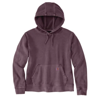 Detailed Carhartt Women's 3X Eggplant French Terry Hooded Sweatshirt Minimalist
