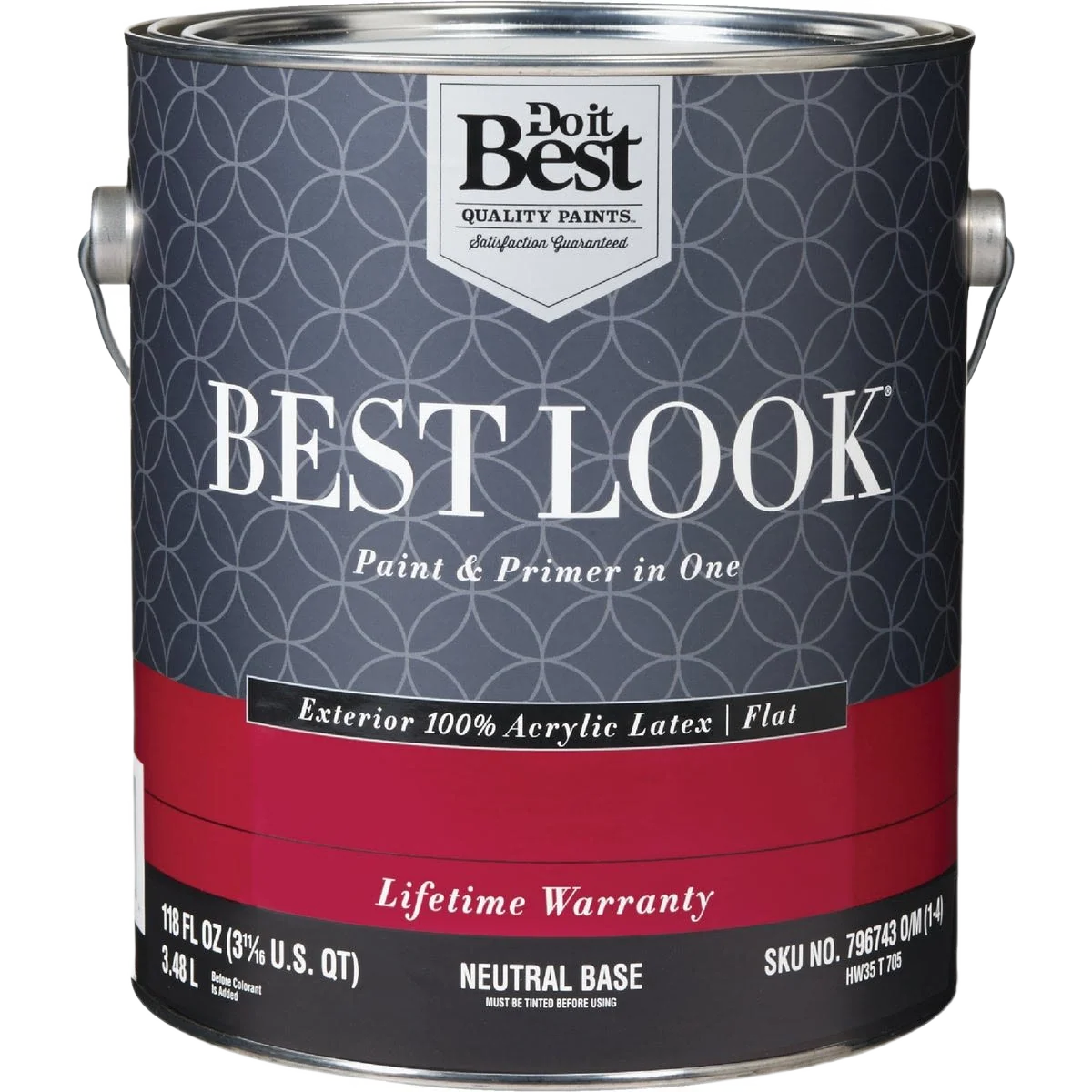 Casual Look Neutral Base Exterior Latex Flat Paint Primer In One 1 Gallon Safe