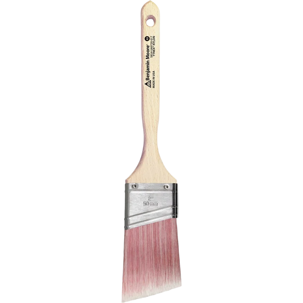 Solid Benjamin Moore 2-In. Soft Blend Tynex Nylon Angle-Sash Paint Brush Artisan