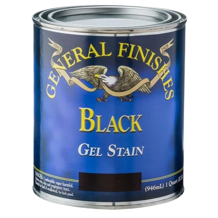 Safe General Finishes Black Gel Stain 1 Quart Selected