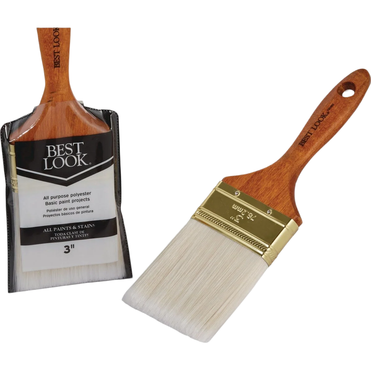 Original Look 3 in. General Purpose Flat Polyester Paint Brush Comfortable