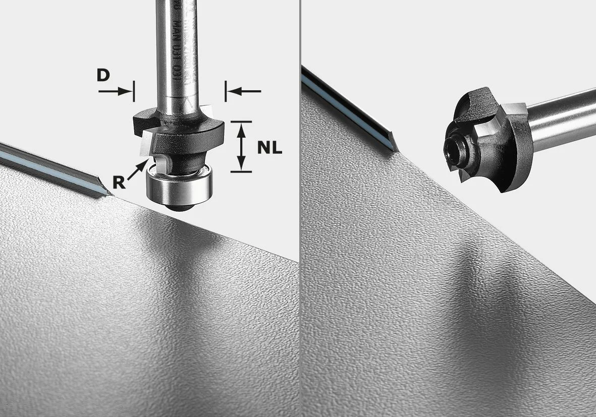 Healthy Festool 499798 Round Over Router Bit S8 HW R2 D20-KL OFK Excellent