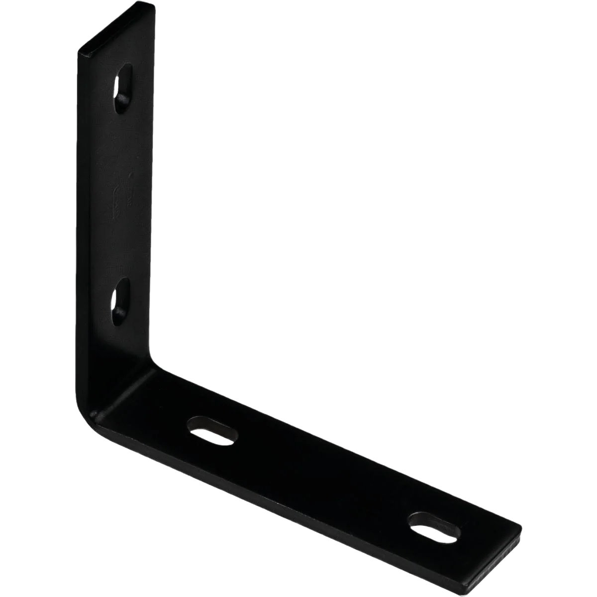 Practical National Hardware 6.25 x 1.5 Black Heavy-Duty Corner Brace Secure