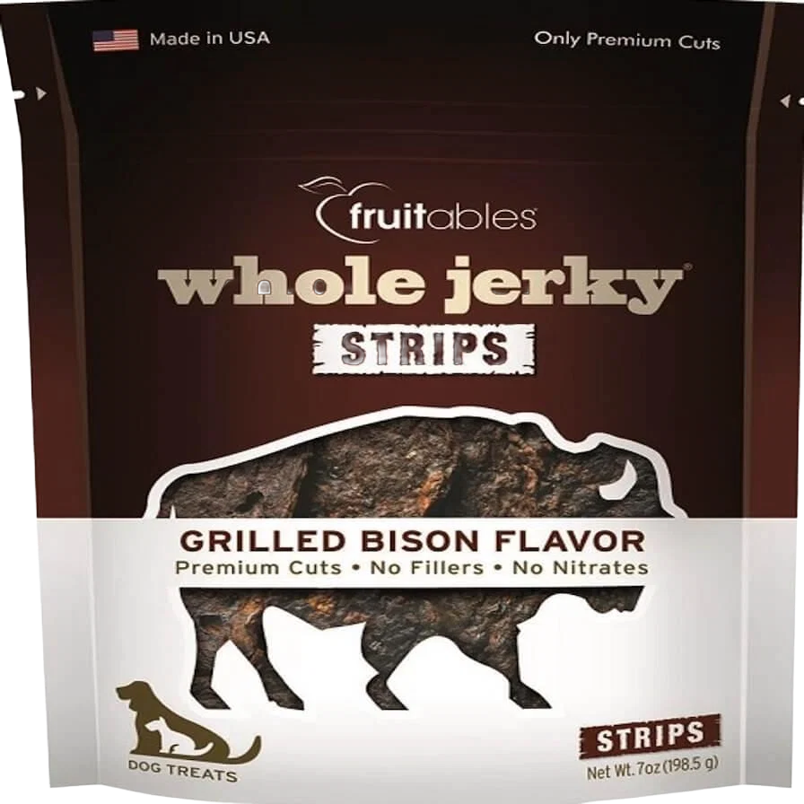 Detailed Fruitables Whole Jerky Bison Strips 5 oz. Sustainable