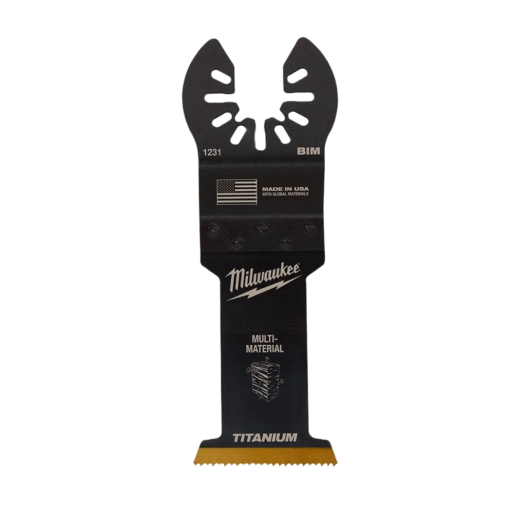 Fine Crafted Milwaukee OPEN-LOK™ 1-3 8 Bi-Metal Multi-Material Blade Detailed