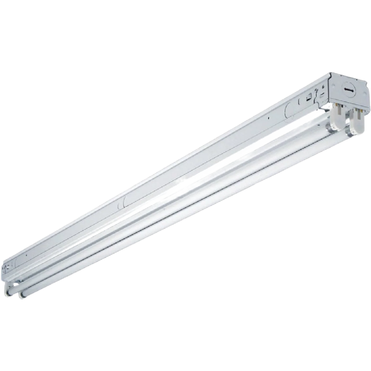 Modern Metalux White 2 Bulb Fluorescent T8 Strip Light 4 ft. Artisan