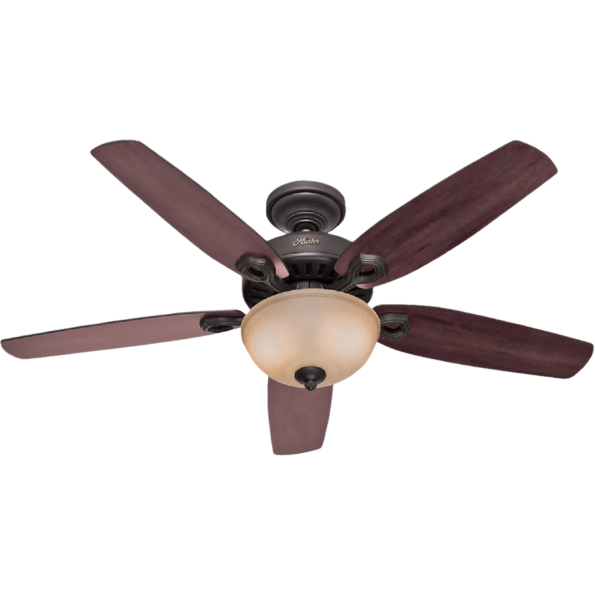 Green Hunter Builder New Bronze Ceiling Fan with Light Kit 52 in. Outstanding