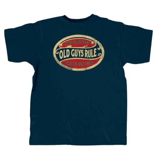 Solid Old Guys Rule Men's XL Older I Get Shirt Original Design