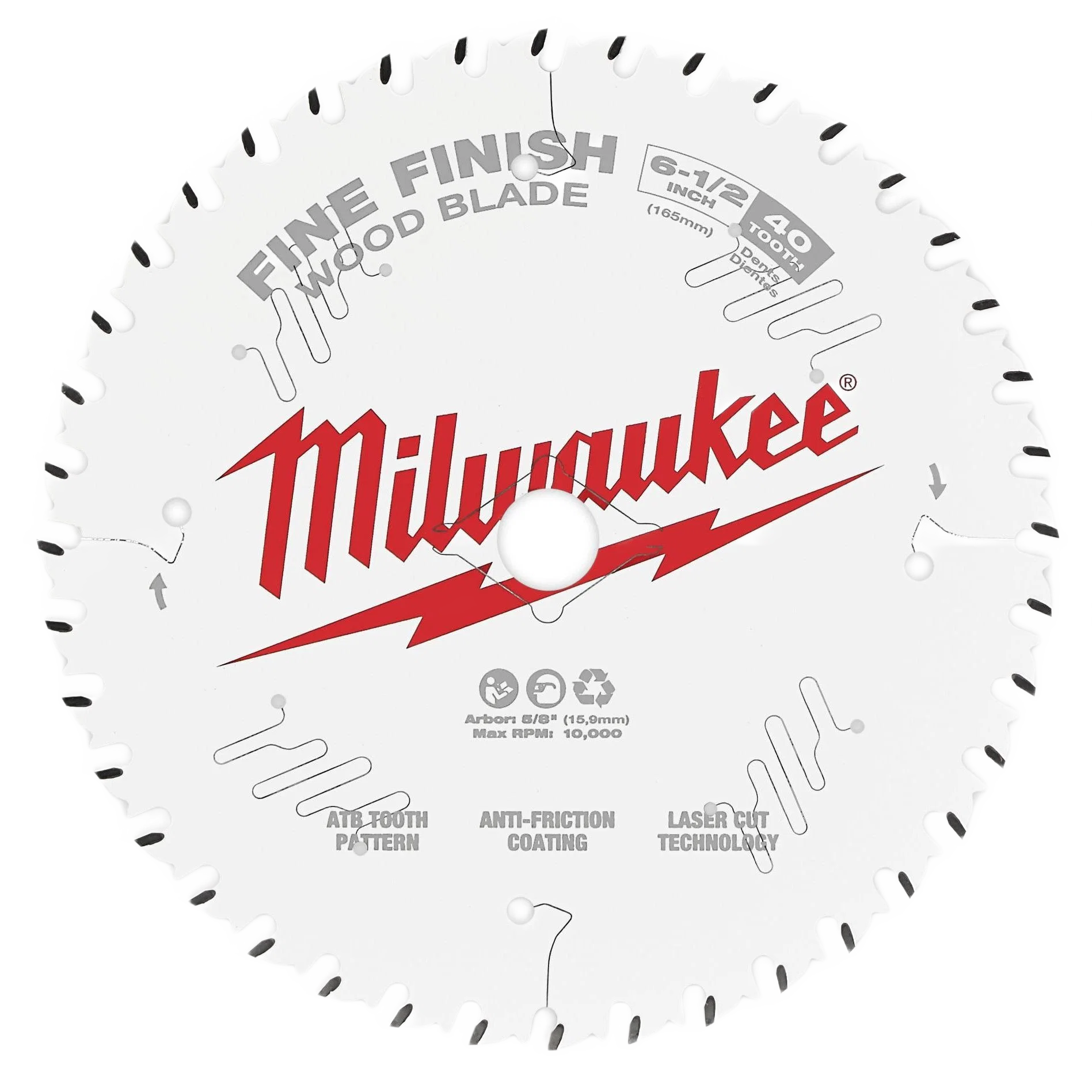 Sophisticated Milwaukee 6-1 2 40 Tooth Fine Finish Circular Saw Blade Responsible