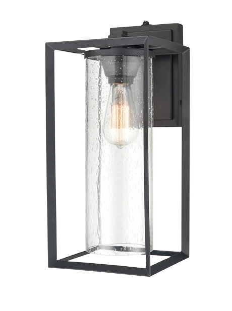 Stylish Millennium Lighting 1 Fixture Black Wheatland Outdoor Wall Mount with Dusk to Dawn Sensor Prestigious