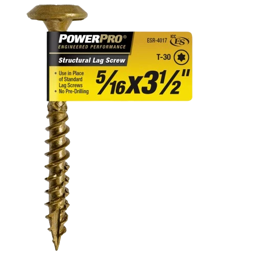 Optimized Power Pro 5 16 In. x 3-1 2 In. Structural Lag Screw World-Class
