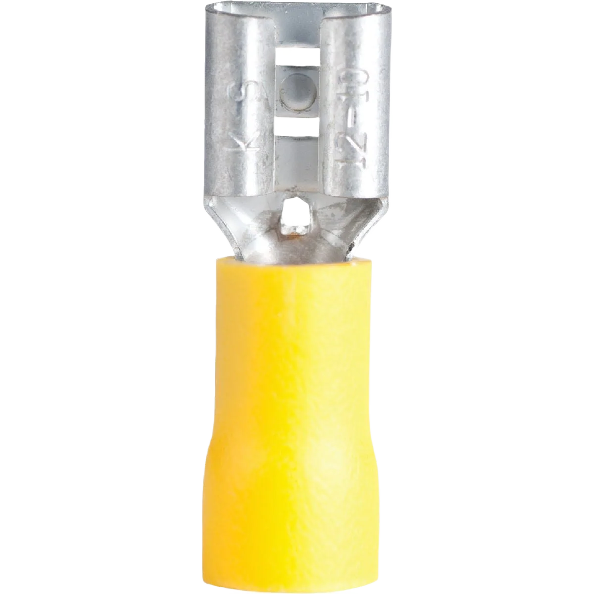 Convenient Gardner Bender 12 to 10 AWG Yellow Vinyl-Insulated Barrel Female Disconnect 100-Pack Recyclable