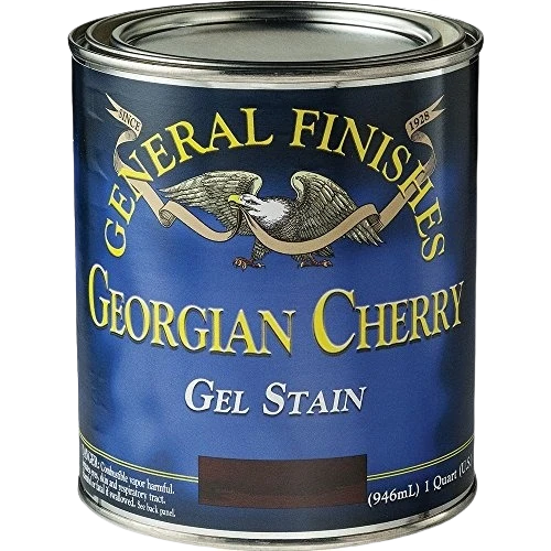 Modern General Finishes Georgian Cherry Gel Stain 1 Pint Eco-Friendly