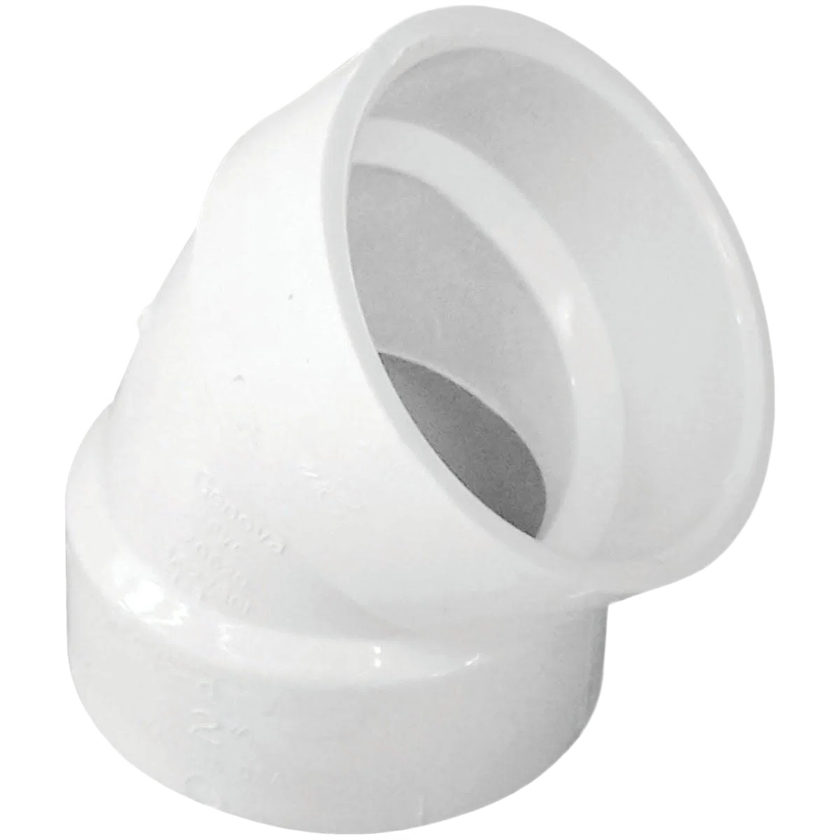 Dependable IPEX Schedule 40 45 Deg. DWV Short Radius PVC Elbow 2 In. Hub x Hub Convenient