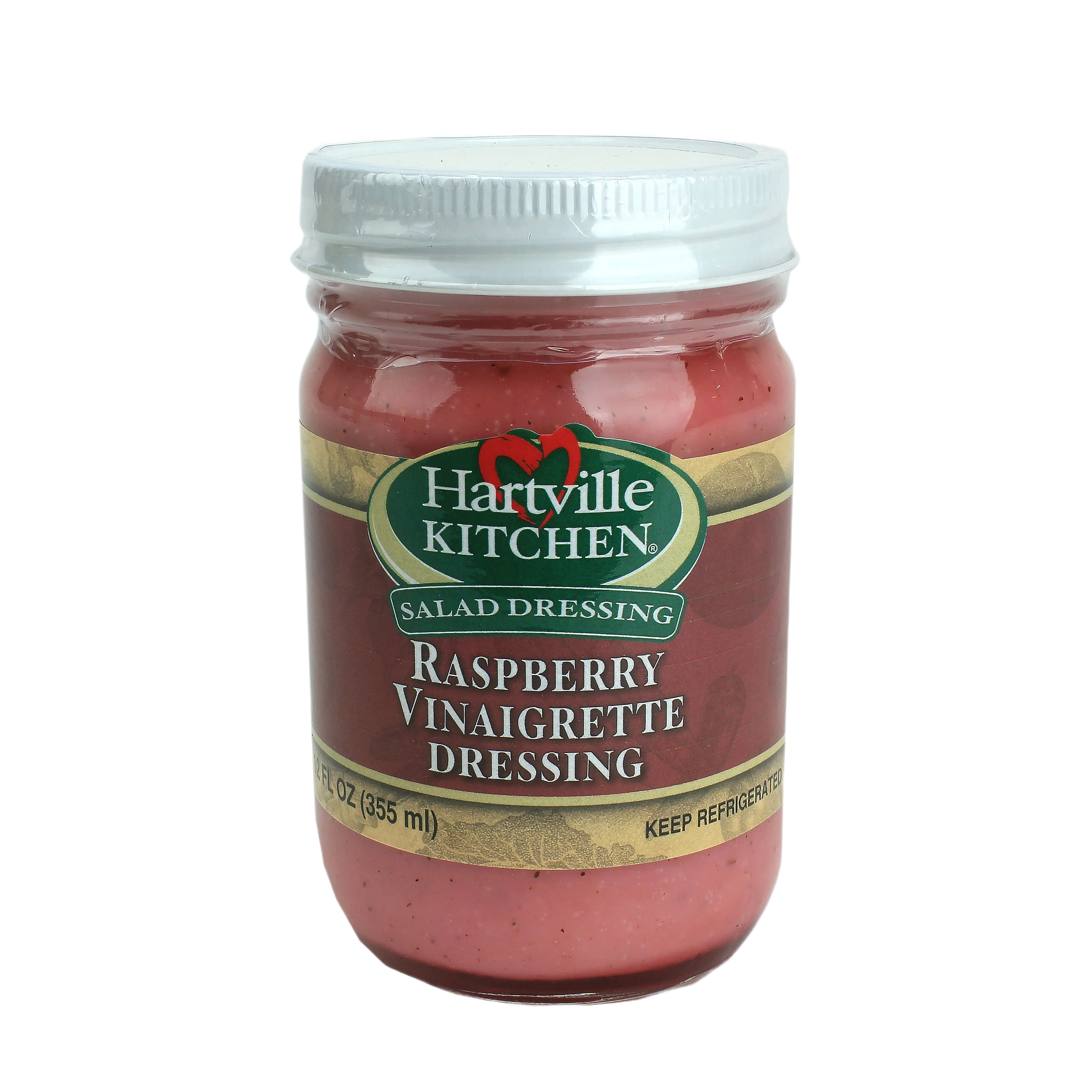 Versatile Hartville Kitchen Refrigerated Raspberry Vinaigrette Dressing 12 oz. Smooth