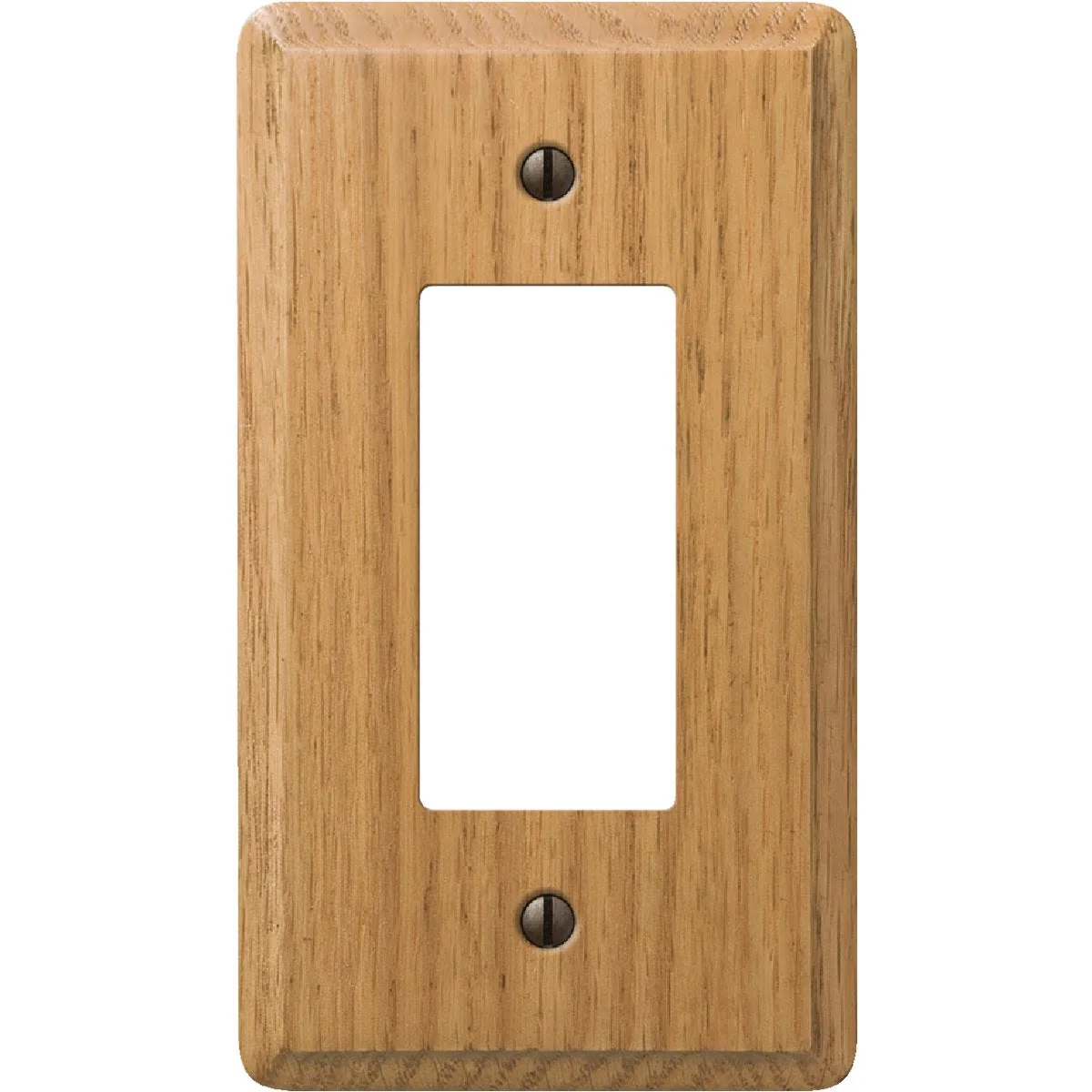 High-Performance Amerelle Solid Oak 1-Gang Rocker Decorator Wall Plate Light Oak High-Quality