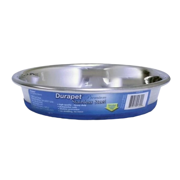 Sophisticated Durapet Stainless Steel Cat Dish 6 oz. Green